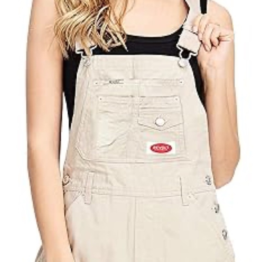 Revolt Women's Khaki Overall Shorts
